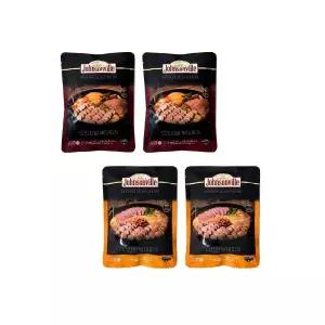 쟌슨빌 오리지널 부대찌개 500g 2 + 더진한 부대찌개 500g 2 국 탕 즉석국 간편국 국물 육수 햄 캠핑