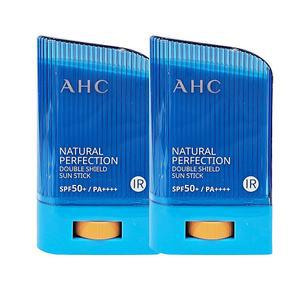 내추럴퍼펙션 AHC 내추럴 선스틱 퍼펙션 더블 쉴드 22g x 2ea AHC선크림 끈적임없는