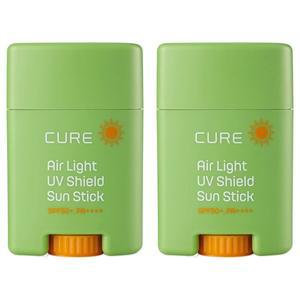 김정문알로에 라센스 로에 큐어 에어라이트 유브이 쉴드 선스틱 SPF50+ PA++++ 20g x 2개