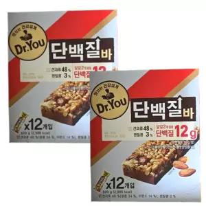 오리온 닥터유 단백질바 50g 24개 수험생 직장인 회사 사무실 탕비실 개별포장 다이어트 아이 어른 간식 (1