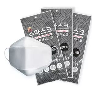 국산 수마스크 대형 100매/3D 일회용 마스크 덴탈 엠폭스