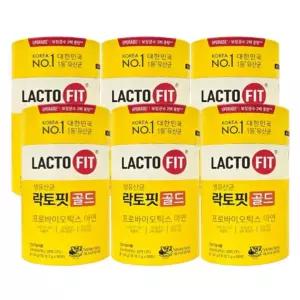 종근당 락토핏 생유산균 골드 프로바이오틱스 아연 6통(300포)