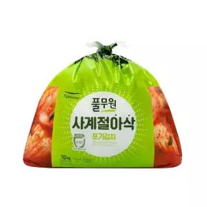 풀무원 사계절 아삭 포기김치 배추김치 10kg