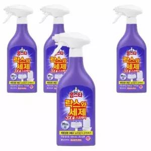 홈스타 락스와세제 욕실청소용 폼 스프레이 후로랄 500ml 4개