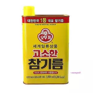 오뚜기기름 참기름 고소한 식자재 식재료 1000ml 들기름 볶음참깨 자재식 참기름식tuv852