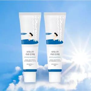 라운드랩 자외선 차단제 산뜻 데일리 선케어 자작나무 수분 선크림 50ml  2개  (SPF