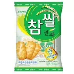 크라운 5400 참쌀 선과 253g/과자/찹쌀/설병/간식/고소한/쌀과자/맛있는/찹쌀선과/찹쌀과자/대용량/고급