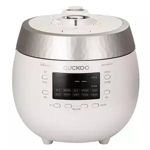 [쿠쿠]10인용 화이트스톤 압력밥솥 CRP-R1095FGW + 냄비, 찜기, 이중패킹