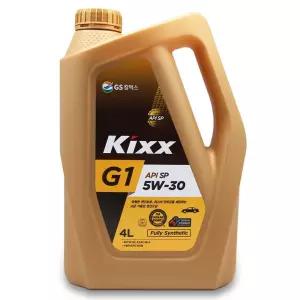 GS칼텍스-가솔린 엔진오일 Kixx G1 SP 4L (1EA)/엔진/오일/공업사/업소용/정비소/업소/보호/오토바이