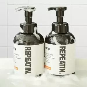 [보리보리/리피트인]리피트인 핸드워시 베이비파우더향 물비누 손세정제 500ml 2개