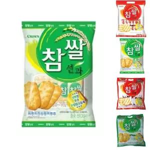 크라운 5400 참쌀 선과 253g/간식/고소한/쌀과자/맛있는/찹쌀과자/어린이집/학교/사무실/스낵/탕비실