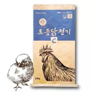 한일 토종닭 전기 닭사료 20kg 초이 어린병아리사료 병아리모이