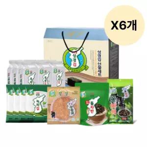 성경김 미역 김 종합 추석 선물 세트 답례 C호 X6개