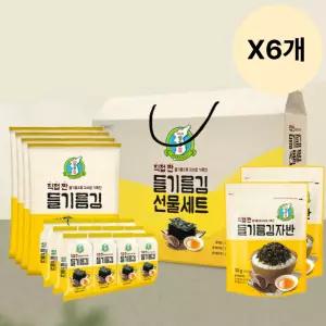 성경김 종합 선물세트 들기름 김 추석 명절  P호 X6개