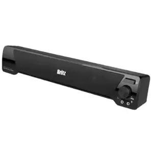 브리츠 사운드 입체 USB 전원 2채널 사운드바 스피커_블랙