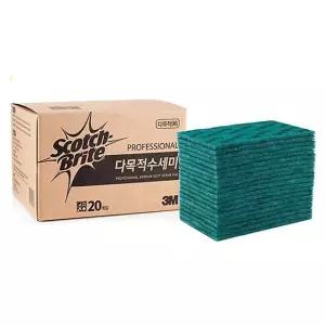 다목적 수세미 일반 용기 세척기구 1팩 20개입 주방 청소용품 싹싹이 싱크대 세척주방세척도구 컴팩트수세미 설거지도구 수세미20개입 세척용수세미 편리한수세미 세척도구