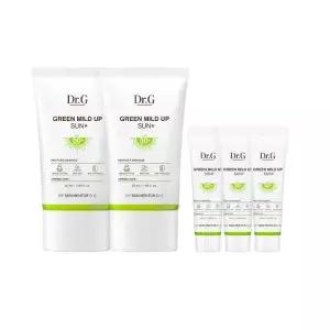 닥터지 그린마일드업 선크림 50ml x 2 + 10ml x 3 자외선차단 순한 저자극 민감피부 선케어
