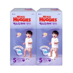 하기스 2025 맥스드라이 팬티 5단계 (남아) 44매 2팩