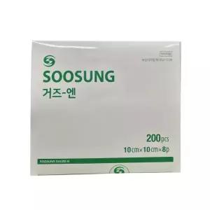 수성 접은거즈 소독거즈 드레싱 10 x 10cm 8p 200개 1박스