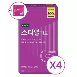 [견본추가증정]디펜드 스타일 여성 요실금 패드 안심대용량 14매x4팩