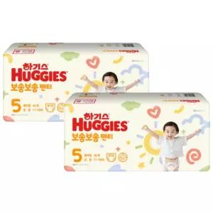 하기스 NEW 보송보송 팬티 5단계 공용, 46매, 2팩