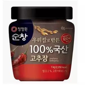 [청정원] 청정원 100 국산고추장 1kg 맛있는 간편식