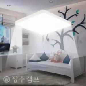 장수램프 LED 시스템 방등 50W 소프트 사각 AC타입 주광색 주백색 플리커프리 안방등