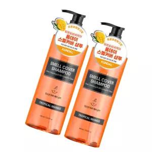 쿤달 청소년 샴푸 400ml x2 정수리 냄새 스멜커버 트로피컬망고