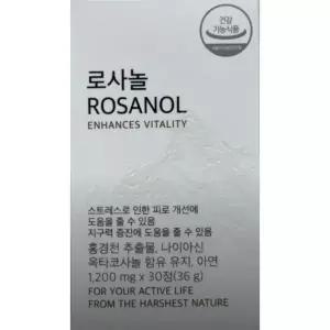 로사놀 스트레스 피로개선 홍경천 1200mg x 30정 1개