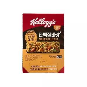 켈로그 단백질바K 헤이즐넛 & 다크초코 480g x 1개