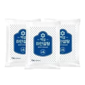 [CJ제일제당][CJ]백설 하얀설탕 3kg x3개[34905521]