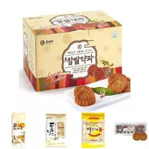 (3KG 약 80개입) 호정가 찹쌀약과세트/약과/간식/개별포장/간편/고소한/달달한/선물/달콤/맛있는/부드러운