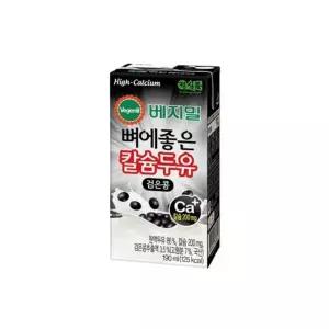 정식품 베지밀 뼈에 좋은 칼슘두유 검은콩, 190ml, 72개 간식 생일 간식 학원 간식 선물 간식 생일파티 간