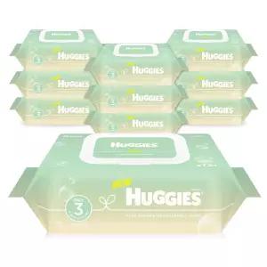 하기스 퓨어그린 아기물티슈 캡형 72매 x 10개