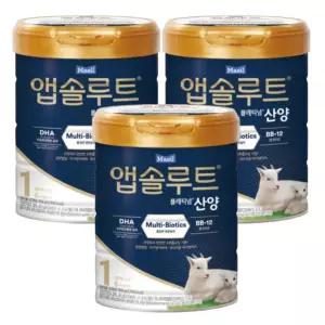 앱솔루트 플래티넘 산양 분유 1단계(0~6개월) 750g 3캔