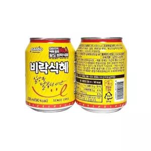 팔도 비락식혜 식혜캔 미니 뚱캔 사우나 238ml x 48개 /s