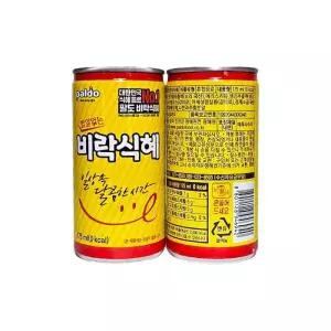 팔도 밥알없는 비락 식혜 미니캔 사우나 175ml x 30개 /s