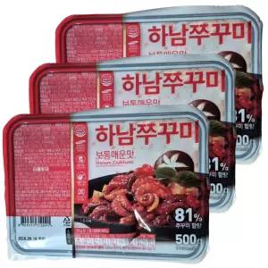 하남쭈꾸미 보통매운맛 (냉동식품) 500g 3개