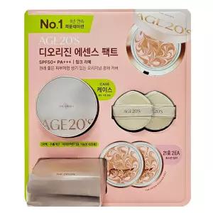 에이지투웨니스 디오리진 에센스 팩트 케이스+12.5g 리필 2개+퍼프 2개 코스트코