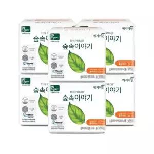 예지미인 숲속이야기 비오셀 롱 팬티라이너 20P x 6팩 산뜻한 편안한 생리대