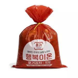 종가집 행복이온 포기김치 10kg