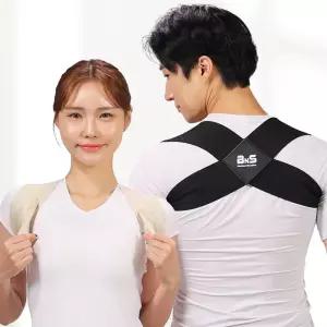 간편착용 바른자세밴드 BNS 1초 바로착 2세트/어깨 목 허리 고정밴드