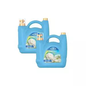 아우라 생화캡슐 초고농축 대용량 섬유유연제 5.5L 프레시릴리 2개