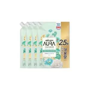 샤프란 아우라 섬유유연제 스모키머스크 1.7L 4개