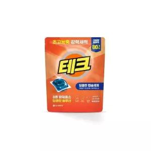 테크 딥클린 초고농축 캡슐세제 프레쉬향 80개입