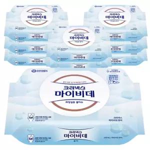 크리넥스 마이비데 퓨어 캡형 40매, 9입 x 1개 (총9개)