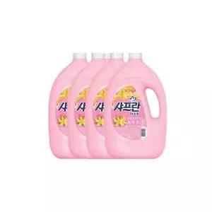 기분좋은향기 샤프란 섬유유연제 바닐라 핑크3.1L 4개