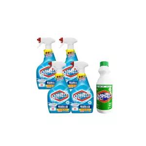 유한락스 욕실청소용 650ml 4개 /욕실청소 화장실청소 락스 + 500ml 증정