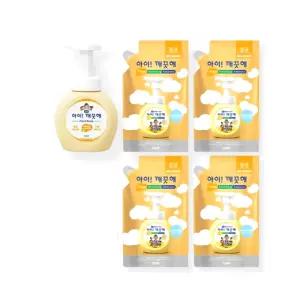 아이깨끗해 핸드워시 용기 순 250ml 1개+리필 200ml 4개