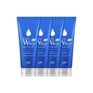 퓨어 아쿠아 휩 클렌징폼 EX 225ml 4개 대용량 폼클렌징
